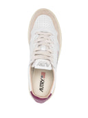 Autry Medalist Low Wom Leat/Suede Wh/Rspb Rad
