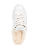 Autry Mule Low WAM LEAT/SHEARLING SREBRI