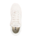 Autry Clc Low Wom Suede/Mesh Cream/White