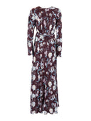Forte Forte Abito M/L Jaquard Fluido Stampa "Peonia My Love"