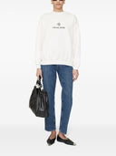 Anine Bing Jaci Sweatshirt Monogram Ivory
