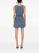 فستان قصير من قماش الدنيم من سيلف بورتريه