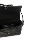 Self -Porträt schwarzer Strassketten -Kettenmail -Mikro -Tasche