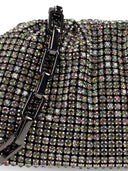 Self Portrait Multi Rhinestone Chainmail Clutch Bag