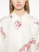 Róhe camisa de caballo de bolsillo de seda