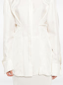 Róhe Waisted Silk Top