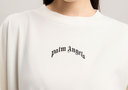 Palm Angels Curved Logo Over Tee