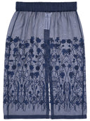 Parosh Sorgente Embroided Tulle Skirt