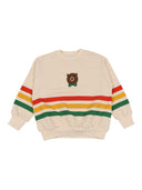 Sweat-shirt à rayures ours Mini Rodini