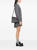 Thom Browne Logo Print Leather Cross Body Bag