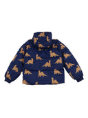 Doudoune à capuche Mini Rodini Dinos Aop