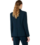 Max Mara Weekend Lamine Blue Blazer