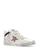 Golden Goose Mid Star Laminated Toe Heel And Spur Nappa Upper Suede Star Laminated Suede Wave