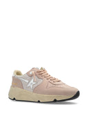 Golden Goose Running Sole Nabuk Upper Toe And Spur Net Quarter Laminated Leather Star Leather Heel