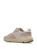 Golden Goose Running Sole Nabuk Upper Toe And Spur Net Quarter Laminated Leather Star Leather Heel