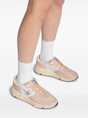 Golden Goose Running Sole Nabuk Upper Toe And Spur Net Quarter Laminated Leather Star Leather Heel