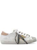 Golden Goose Super Star Bio -basierte obere Glitzer -Wildleder -Star und Lederferse