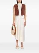 Forte Forte Suede Lizard Print Waistcoat