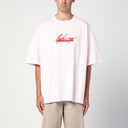 Martine Rose Light Pink Oversized T Shirt With Logo