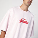 Martine Rose Light Pink Oversized T Shirt With Logo