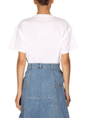 Stella Mc Cartney Crystal Logo T Shirt