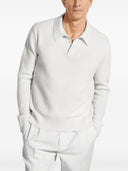 Zegna Oasi Cashmere Honeycomb Polo