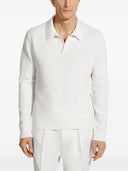 Zegna Oasi Cashmere Honeycomb Polo