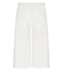 Mm Max Mara Piombo White Bermuda Shorts