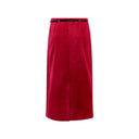 Falda de Midi de Gucci Velvet Bloom