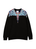 Marcelo Burlon County Of Milan Blue Birds Wings Crewneck