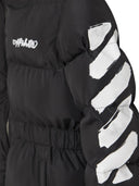 Off White Piumino Con Zip Diag
