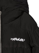 Off White Piumino Con Zip Diag