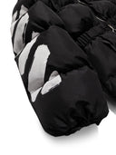 Off White Piumino Con Zip Diag