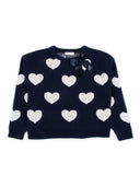 Monnalisa Pull Cuori Cotton Wool