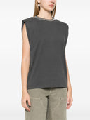 Golden Goose Journey W`s Sleeveless Padded Shoulders T Shirt