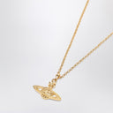 Vivienne Westwood Mini Bas Relief Pendant Necklace In Gold