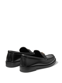 Jimmy Choo Addie Leather Loafers With Logo Plaque