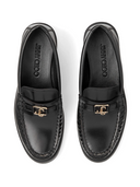 Jimmy Choo Addie Leather Loafers With Logo Plaque