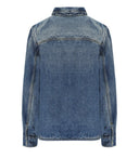 Camicia in denim blu Ganni