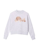 Palm Angels Felpa Con Stampa Bear