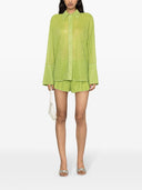 Oseree Shirt With Bell Sleeves With Wire