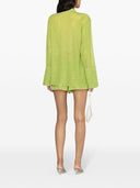 Oseree Shirt With Bell Sleeves With Wire