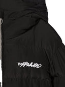 Off White Piumino Con Zip Diag