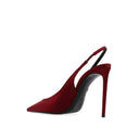 Saint Laurent Silk Satin Slingback Pumps