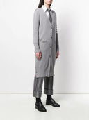 Thom Browne Milano Stitch Long V Neck Cardigan In Fine Merino Wool