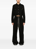 Rick Owens Drkshdw kurze Hemdjacke mit Cape -Ärmeln