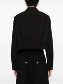 Rick Owens Drkshdw kurze Hemdjacke mit Cape -Ärmeln