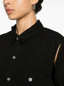 Rick Owens Drkshdw kurze Hemdjacke mit Cape -Ärmeln