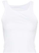 Mm6 Maison Margiela Ribbed Crop Tank Top