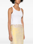 Mm6 Maison Margiela Ribbed Crop Tank Top
